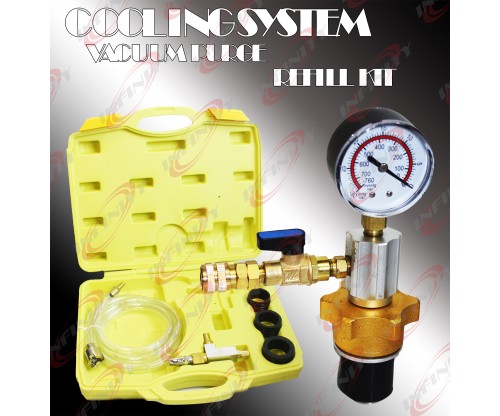 Cooling System Vacuum Radiator Kit Refill & Purge Set Universal Tools W/ Hose